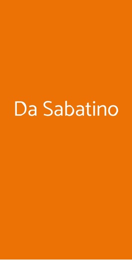 Da Sabatino, Milano