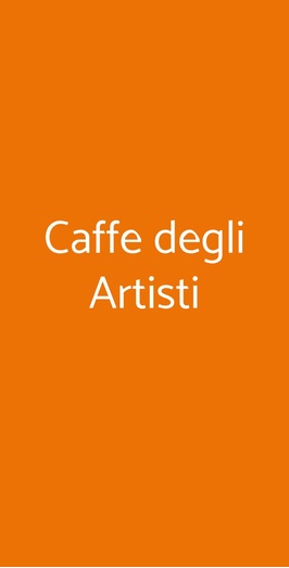 Caffè Degli Artisti, Sesto San Giovanni