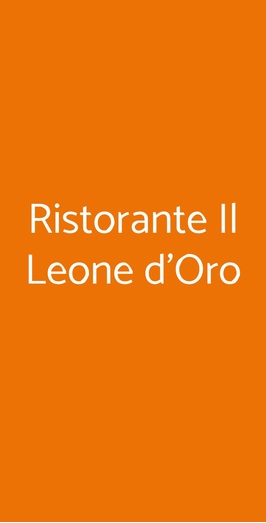 Ristorante Il Leone D'oro, Telgate