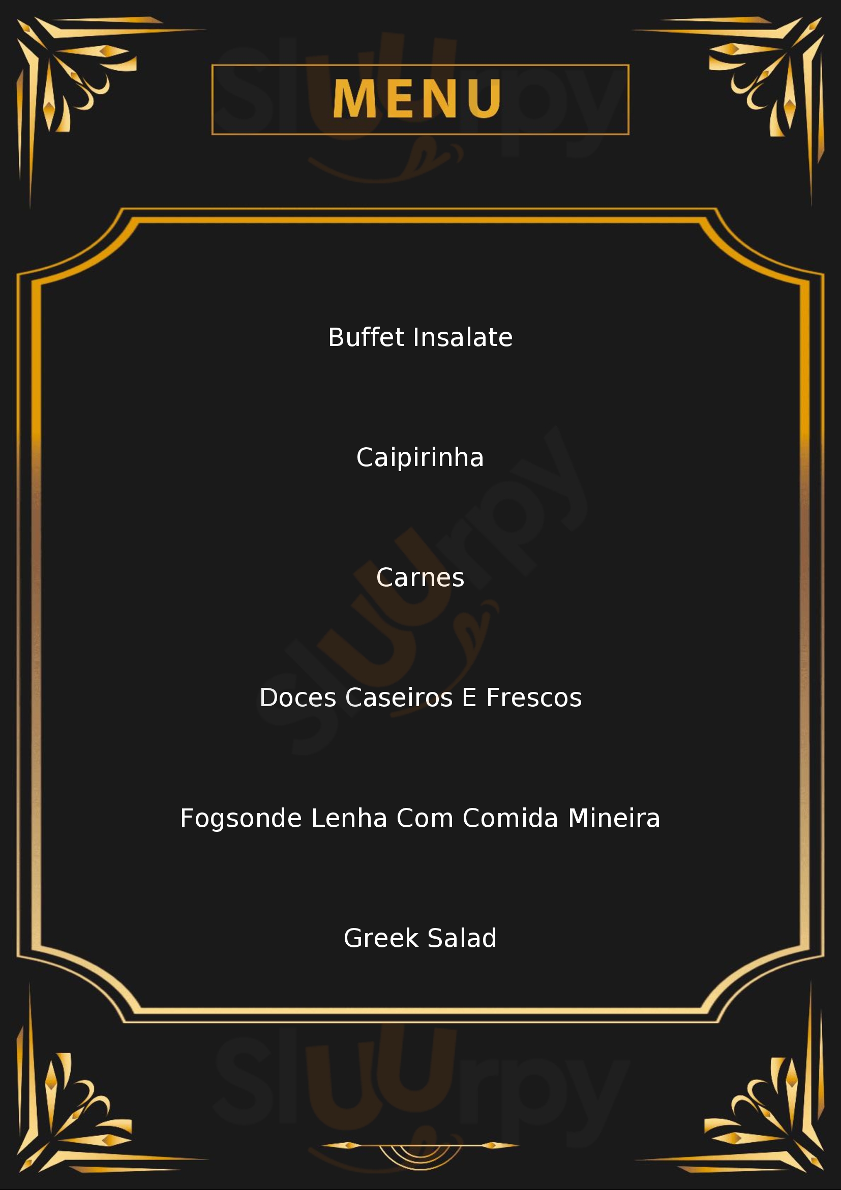 Aldeia Fazenda Velha Andradas Menu - 1