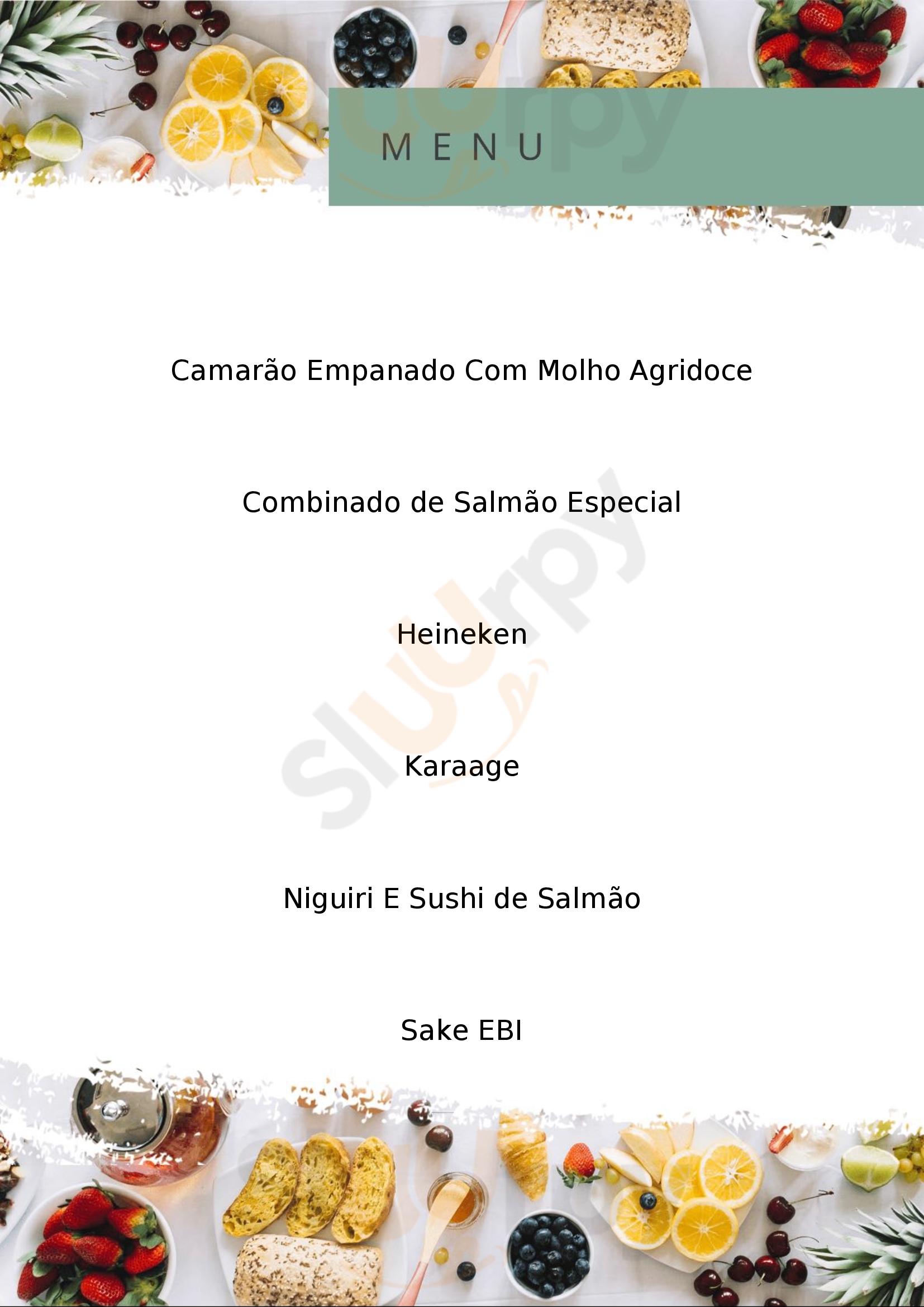 Haru Maki Nova Andradina Menu - 1