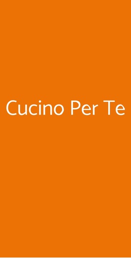 Cucino Per Te, Paderno Dugnano