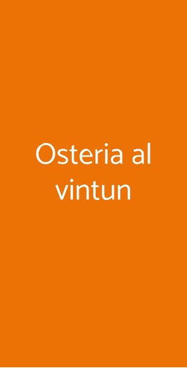 Osteria Al Vintun, Legnano