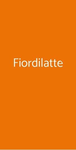 Fiordilatte, Milano