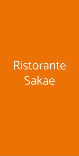 Ristorante Sakae, Milano