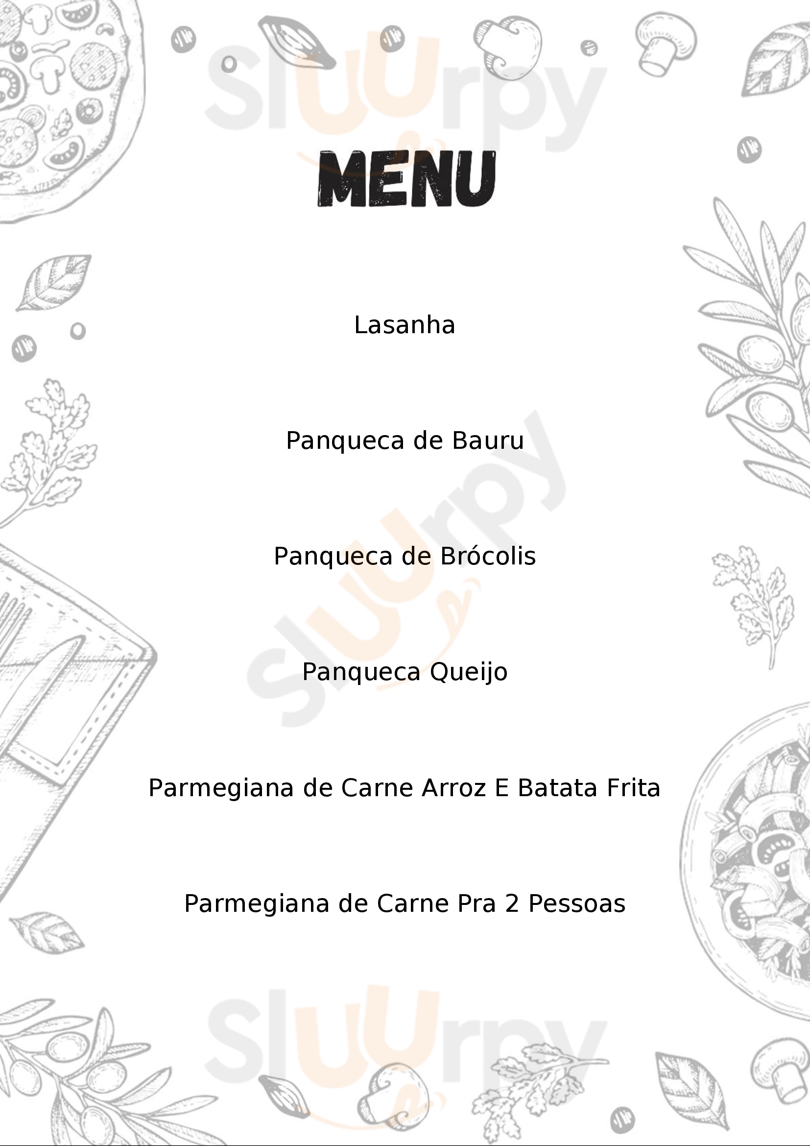 A Tarantella Salto de Pirapora Menu - 1