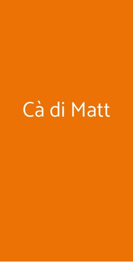 Cà Di Matt, Luino