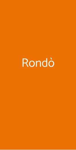 Rondò, Terno d'Isola