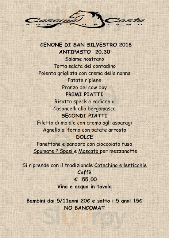 Menu capodanno 2018 2019