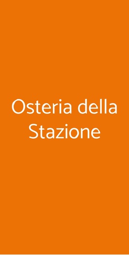 Osteria Della Stazione, Milano