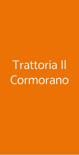 Trattoria Il Cormorano, Milano