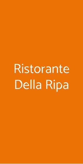 Ristorante Della Ripa, Robecco sul Naviglio