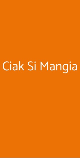 Ciak Si Mangia, Cologno Monzese