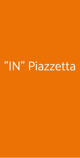 "in" Piazzetta, Melegnano