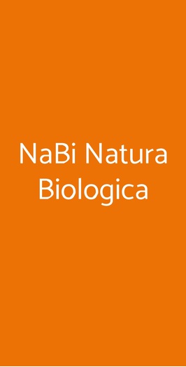 Nabi Natura Biologica, Milano