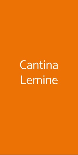 Cantina Lemine
