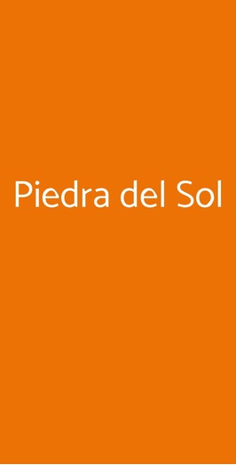 Piedra Del Sol, Milano
