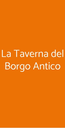 La Taverna Del Borgo Antico, Milano