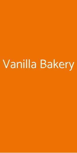 Vanilla Bakery, Milano