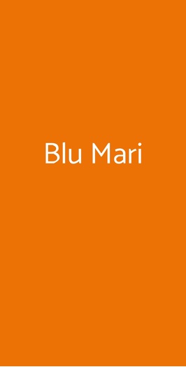 Ristorante Blù Marì