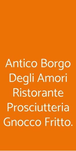 Prosciutteria Dello Gnocco Fritto, Corsico