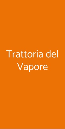 Trattoria Del Vapore, Cernobbio