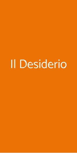 Il Desiderio, Sovico