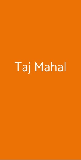 Taj Mahal, Milano
