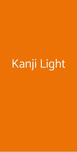 Kanji Light, Milano