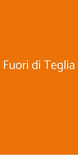 Fuori Di Teglia, Gorgonzola