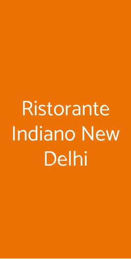 Ristorante Indiano New Delhi, Milano