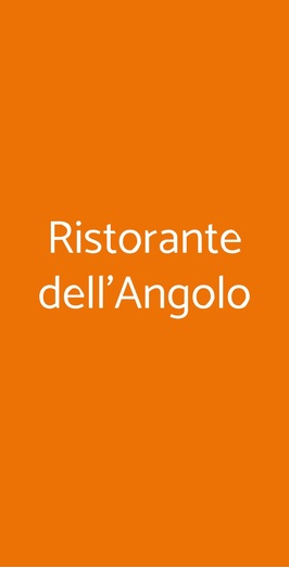 Ristorante Dell'angolo, Vittuone