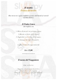 Menu pranzo