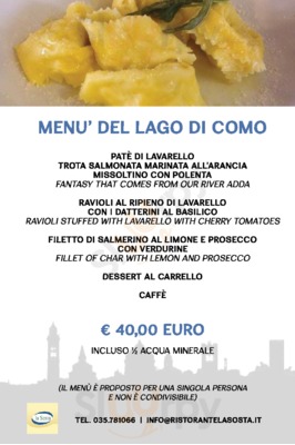 Menu degustazione