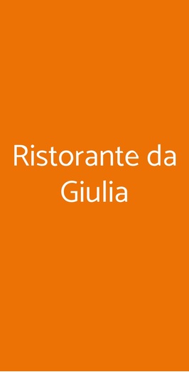 Ristorante Da Giulia, Milano