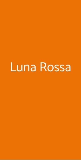 Luna Rossa - Pizzeria, Milano