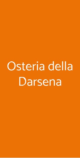 Osteria Della Darsena
