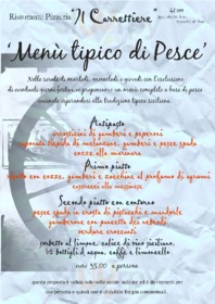 Menu pesce