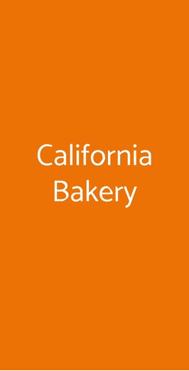 California Bakery (premuda), Milano