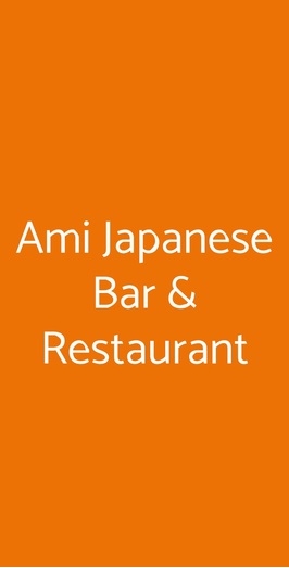 Ami Japanese Bar & Restaurant, Torre Del Greco