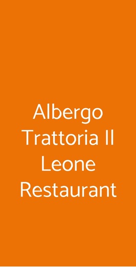 Albergo Trattoria Il Leone Restaurant, Pomponesco