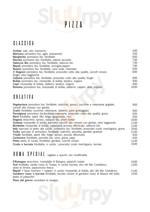 Menu principale