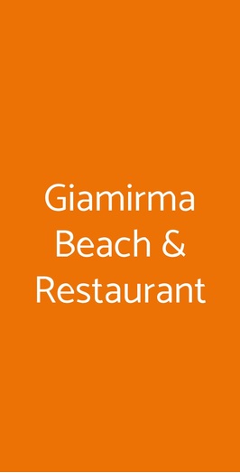 Giamirma Beach & Restaurant, Porto Potenza Picena