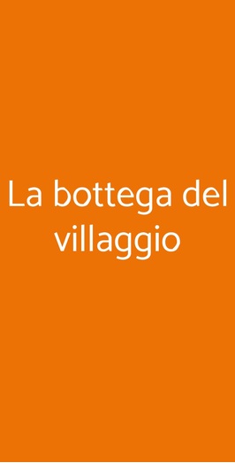 La Bottega Del Villaggio, Recanati