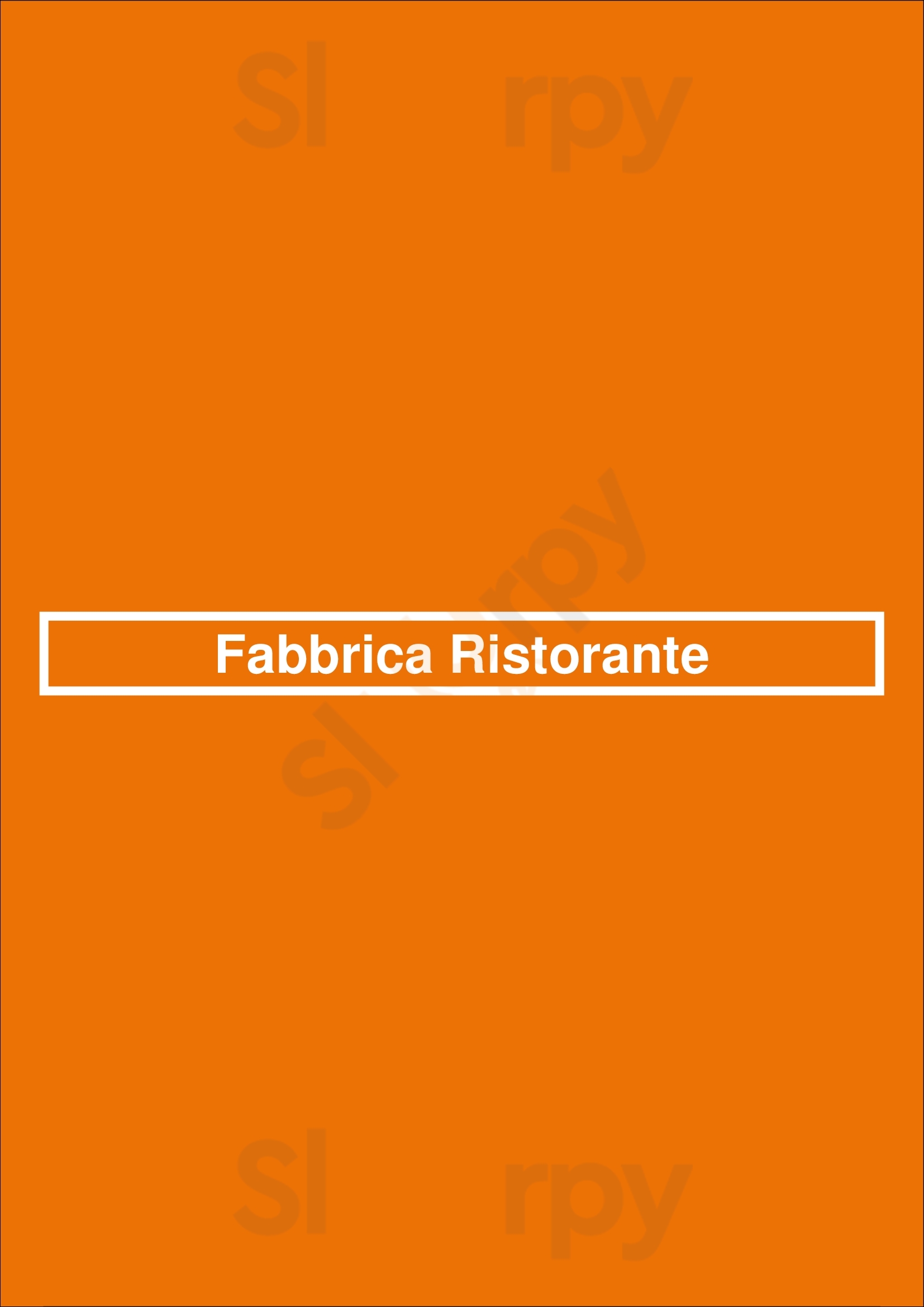 Fabbrica Ristorante São Paulo Menu - 1