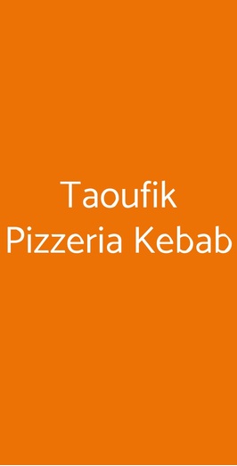 Pizza E Kebab, Torino