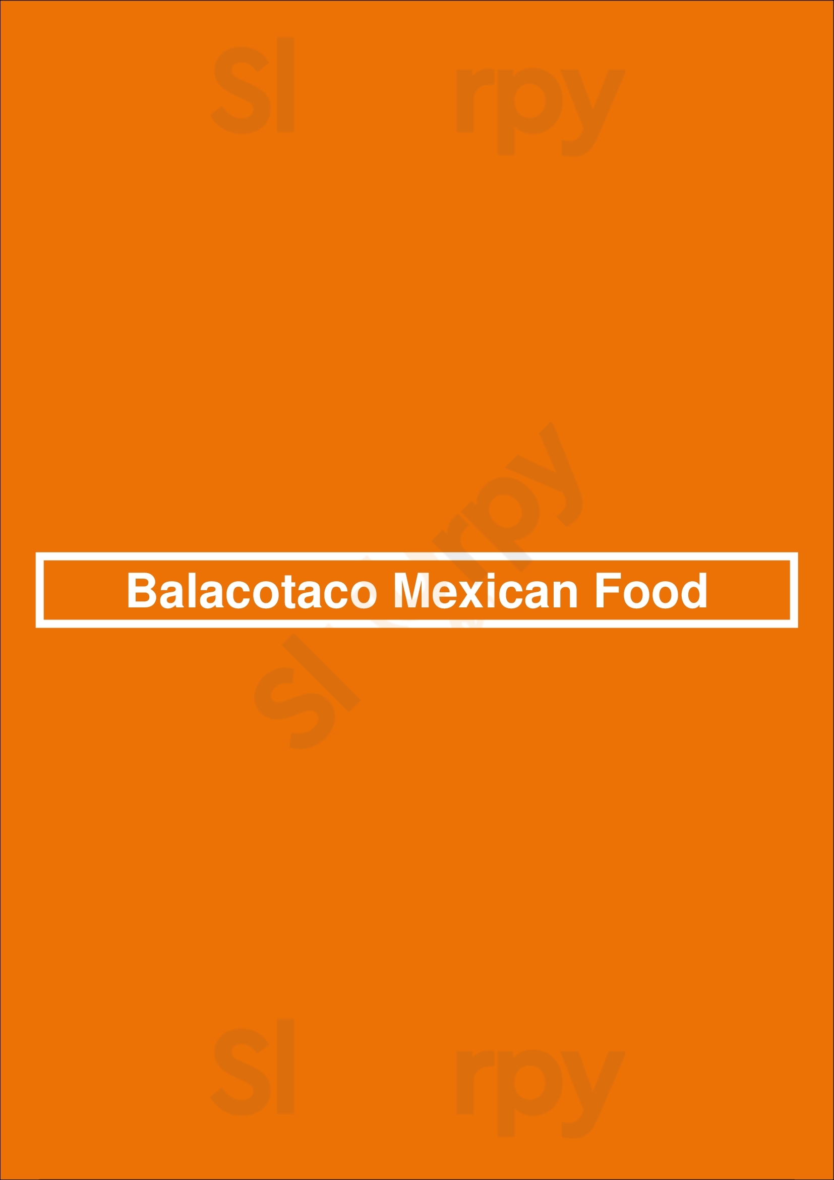 Balacotaco Mexican Food São Paulo Menu - 1