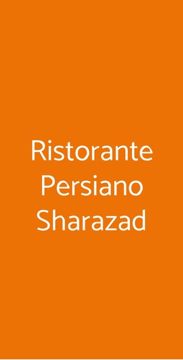 Sharazad Ristorante Persiano, Torino