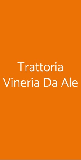 Trattoria Vineria Da Ale, Torino