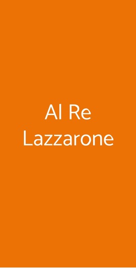 Osteria Pizzeria Al Re Lazzarone, Monza